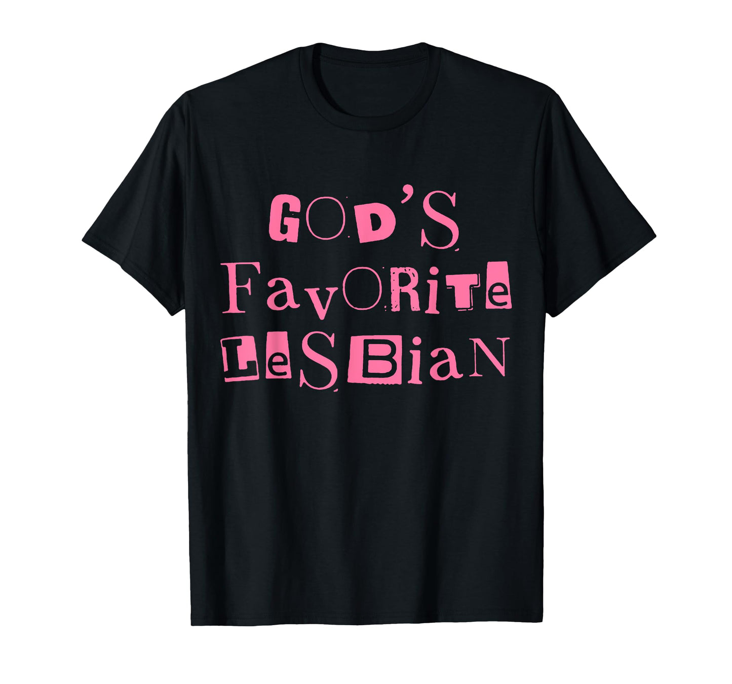 Funny God's Favorite Lesbian LGBT Bi Transgender Pride Month T-Shirt