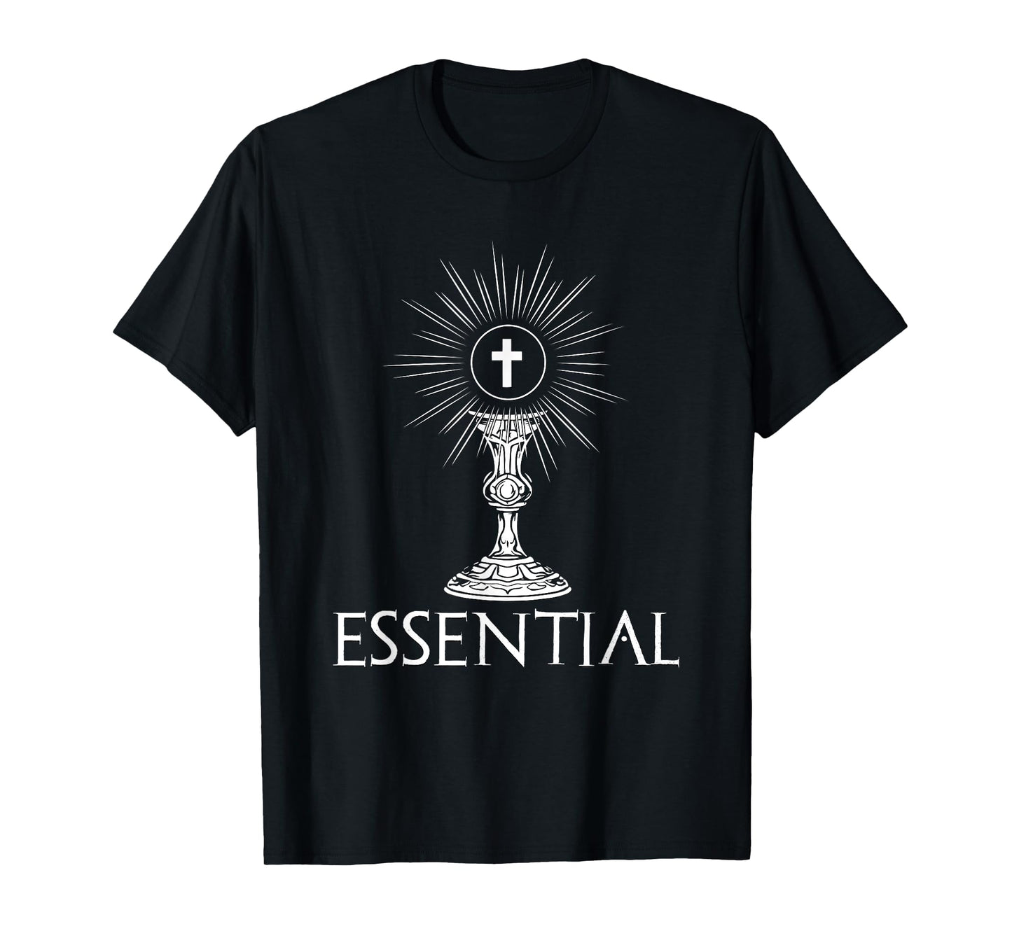 Essential Cross Chalice Design Religious Icon T-Shirt