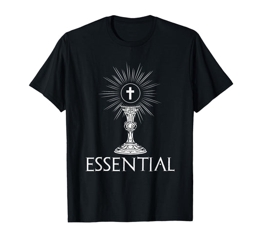 Essential Cross Chalice Design Religious Icon T-Shirt