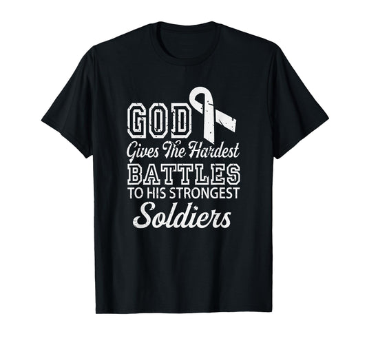 Jesus Prayer Lung Cancer Warrior Gift Lung Cancer Awareness T-Shirt