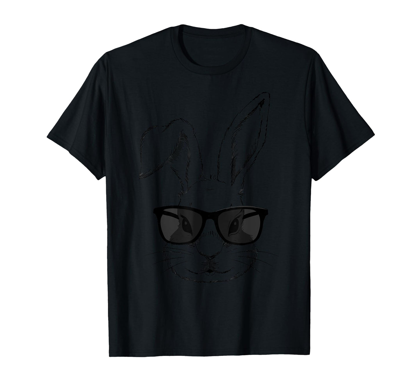 Cool easter bunny face with sunglasses T-Shirt