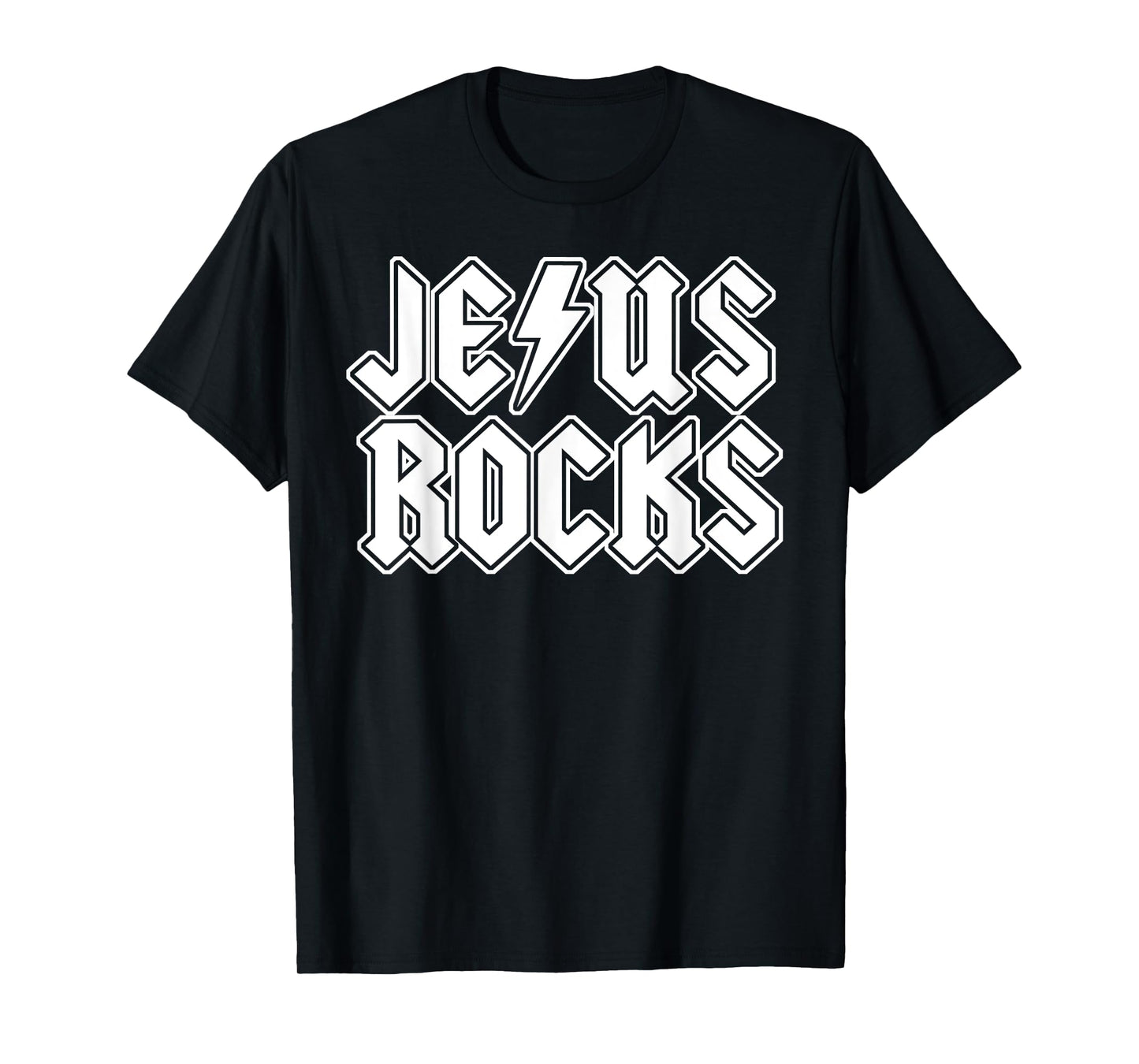 Jesus Rocks funny Christian Rocker Jesus Rocks T-Shirt