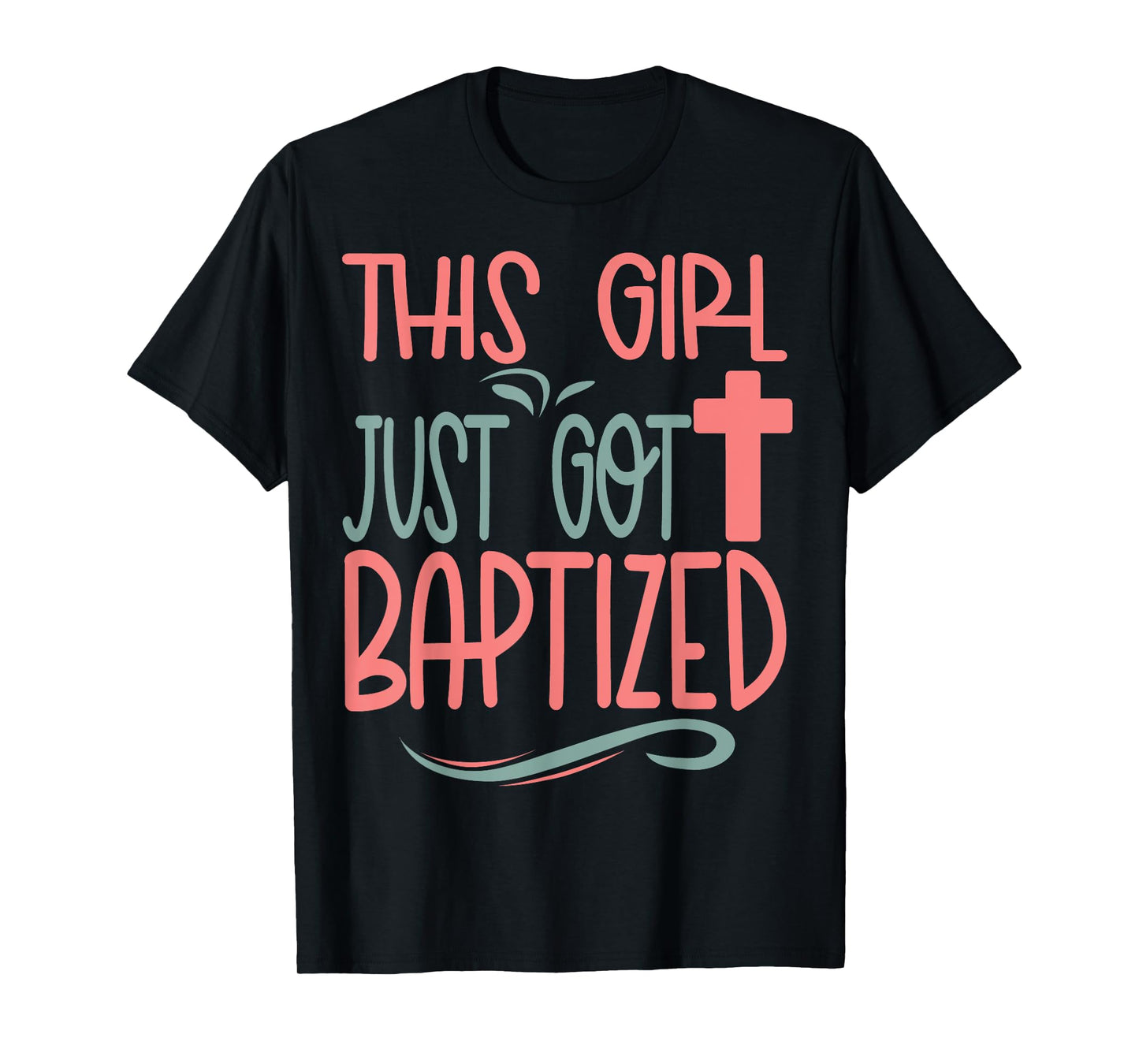 Baptism Kids Girl Cute Baptized Christian 2025 I Decided T-Shirt