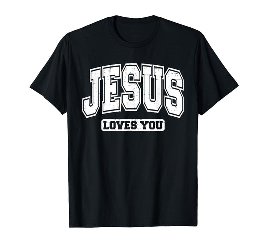 Jesus Loves You Vintage Style - Christian Faith T-Shirt