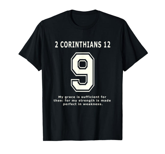 2 Corinthians 9 Team Sports Bible Verse Christian Jersey T-Shirt