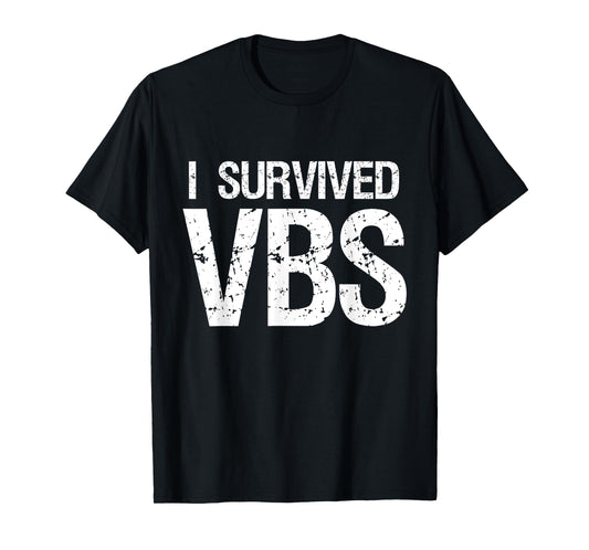 I Survived Vacation Bible School 2025 VBS Cute Funny T-Shirt