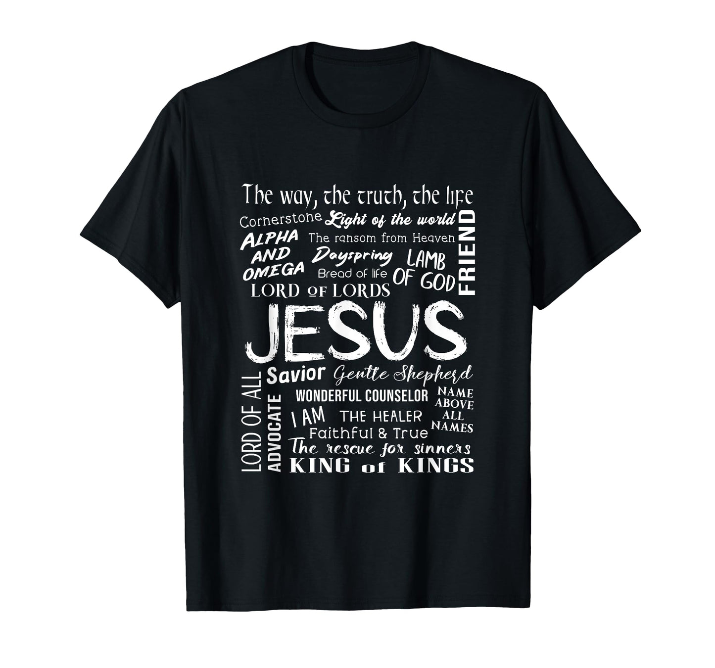 Names of Jesus - Christian Bible T-Shirt