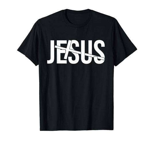 Christian Jesus - Inspirational Religious Faith-Based Cross T-Shirt