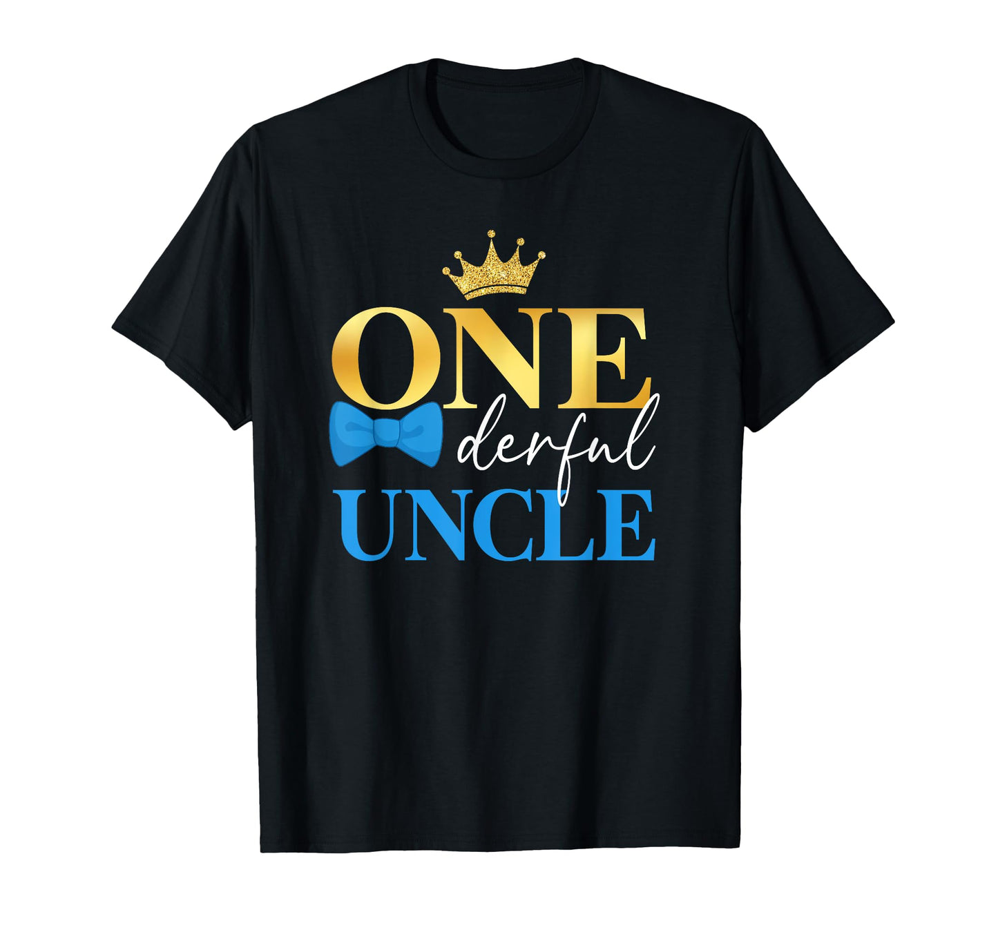 Uncle of Mr Onederful 1st Birthday First One-Derful Dad Papa T-Shirt