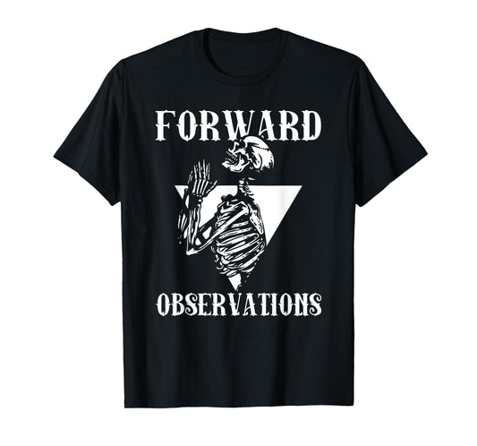 Praying Skeleton Forward Observation Cool Art T-Shirt