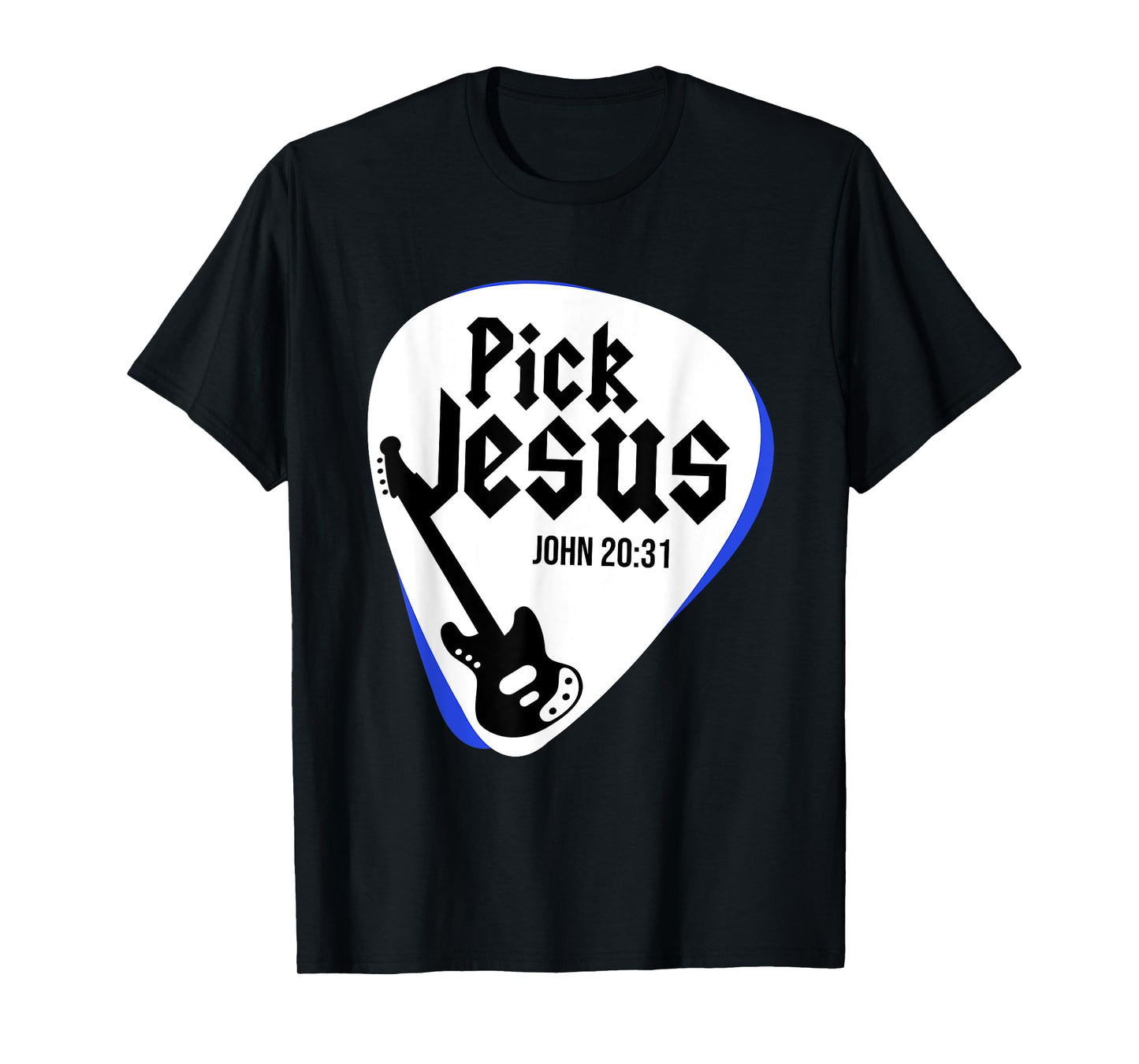 Jesus Christ Guitar Religion Christianity Catholic God T-Shirt