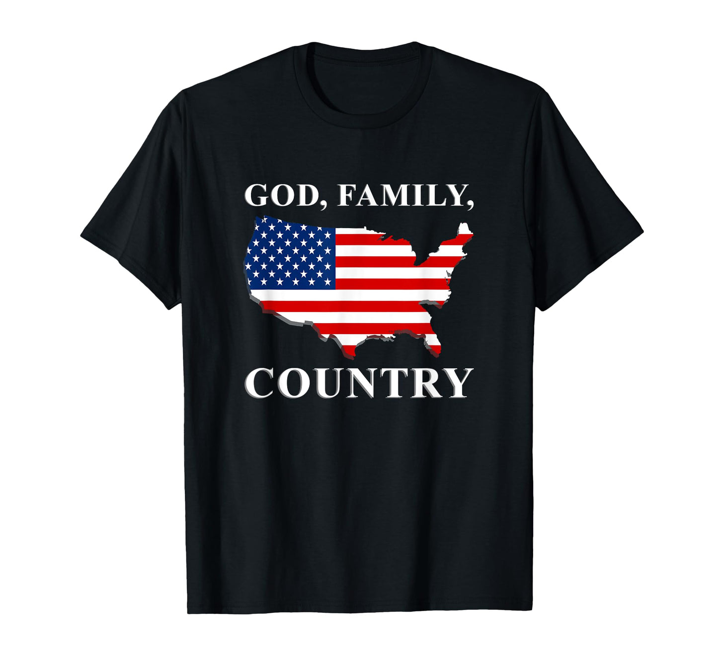 God Family Country US Flag Jesus Christ Holy Bible Prayer T-Shirt