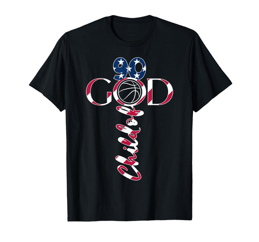 JESUS 90 YEARS CHILD OF GOD BASKETBALL 90th BIRTHDAY T-Shirt