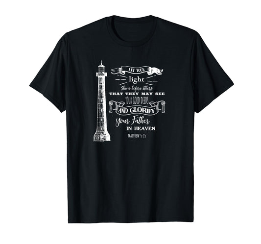 Lighthouse Scripture Evangelical Christian Believers T-Shirt