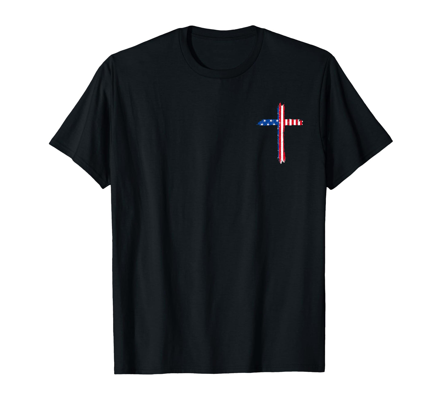 Stand For The Flag I Kneel For The Cross - Front and Back T-Shirt