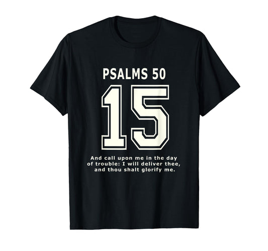 Psalms 15 Team Sports Bible Verse Christian Jersey T-Shirt