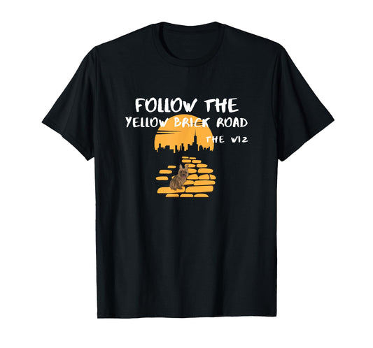 Follow Yellow Brick Road Wiz Black Film Movies Graphic T-Shirt
