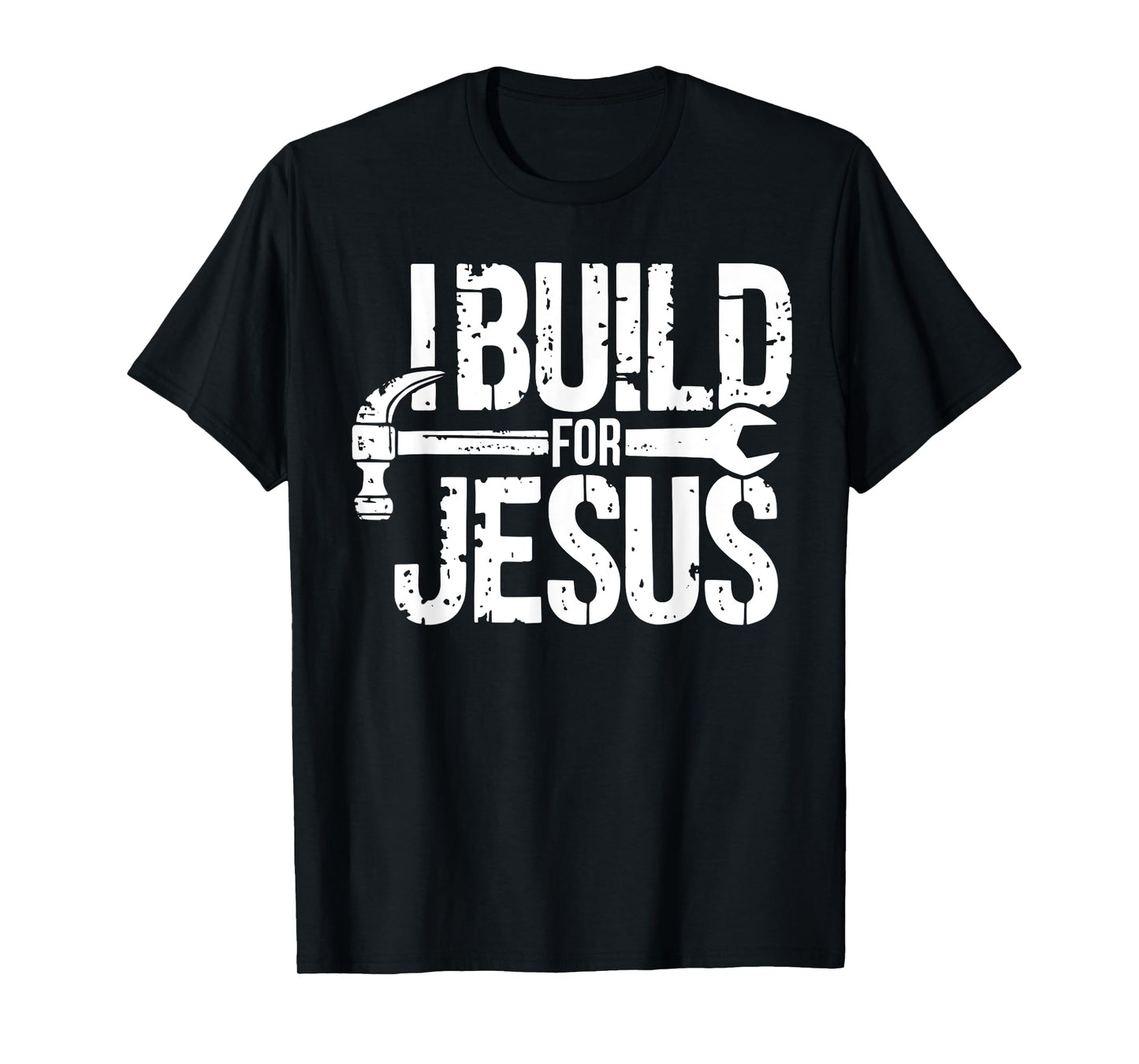 I Build For Jesus Christian Church Builder Construction Work T-Shirt