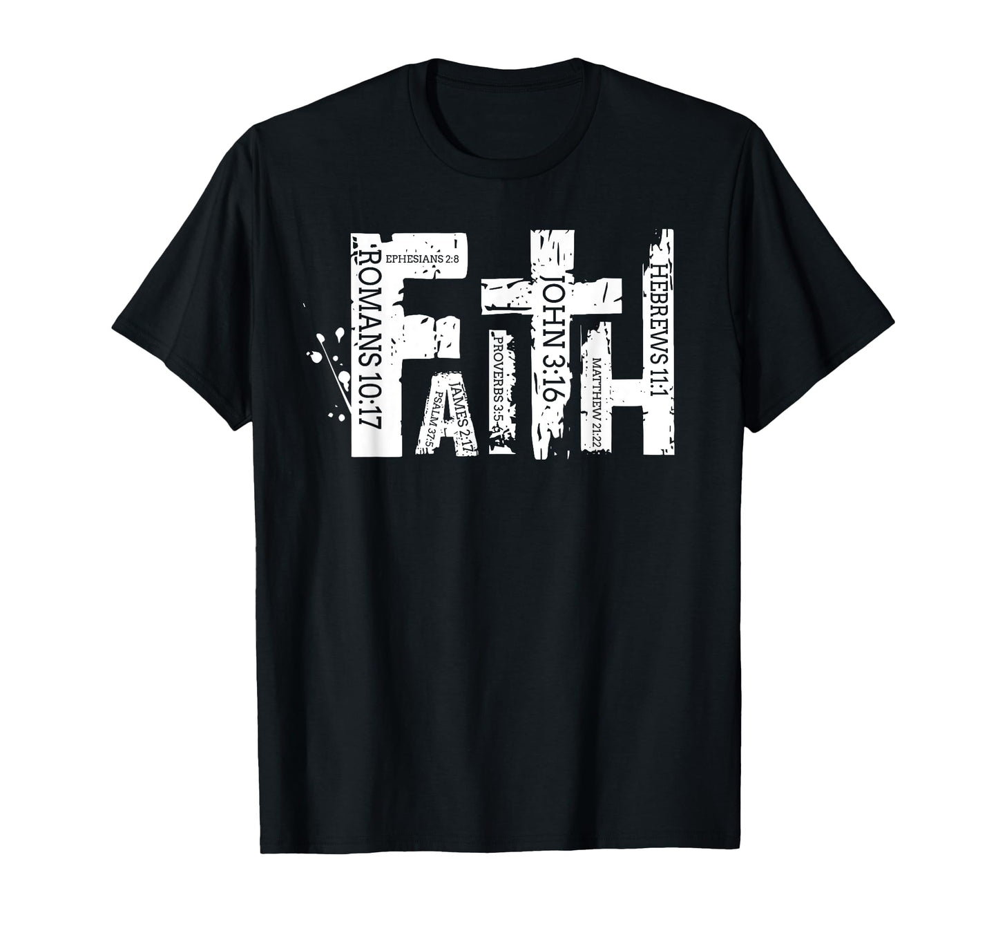 Retro Christian Faith Bible Verse Religious Christian Cross T-Shirt