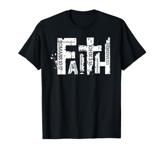 Retro Christian Faith Bible Verse Religious Christian Cross T-Shirt