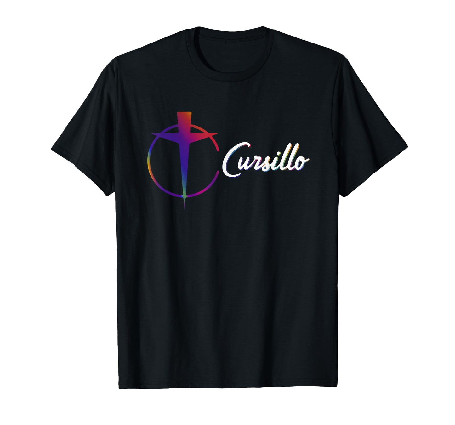 DeColores Cursillo Rainbow Rooster Catholic T-Shirt