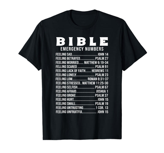 Bible Emergency Hotline Numbers T-Shirt