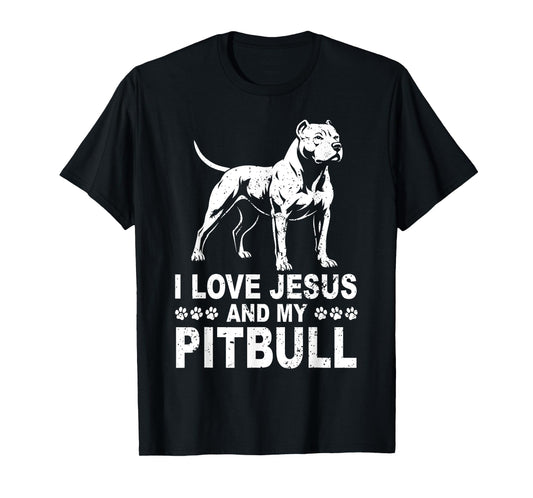 I Love Jesus and My Pitbull T-Shirt