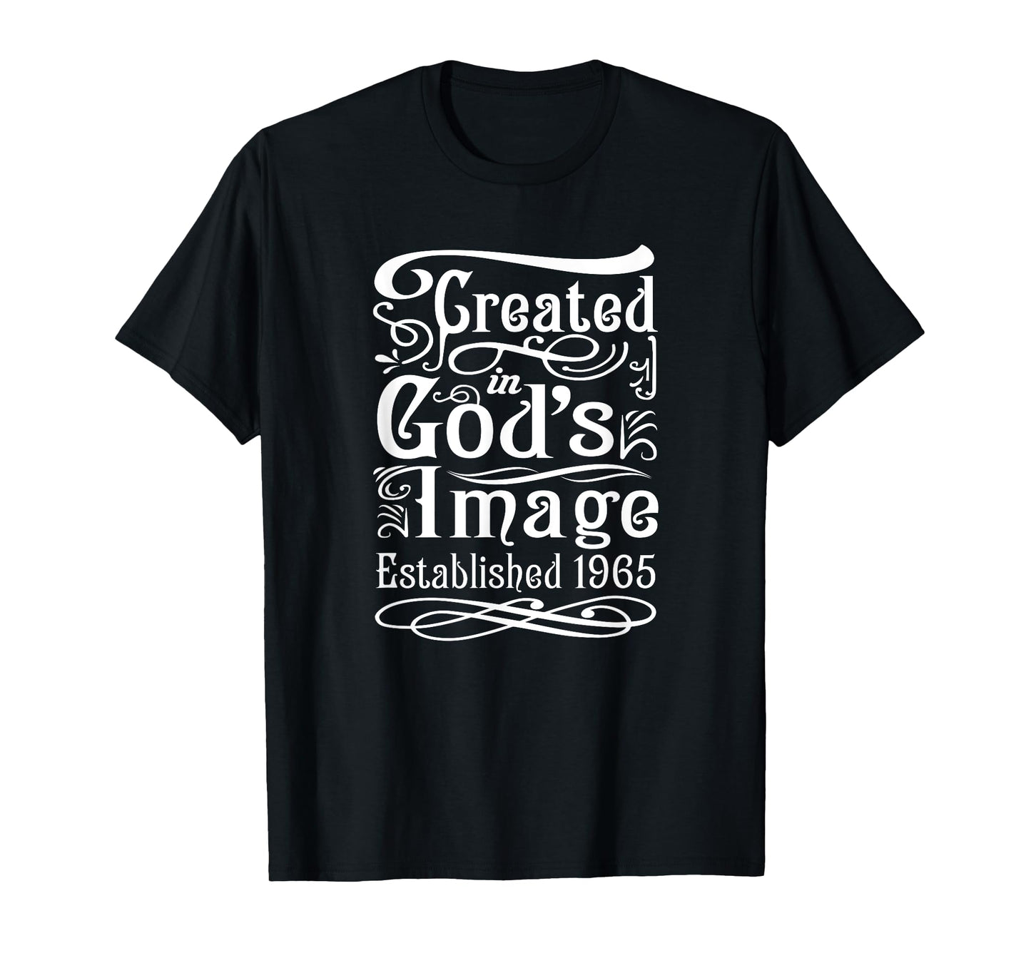 60 Year Old Christian: Jesus and God 1965 60th Birthday T-Shirt