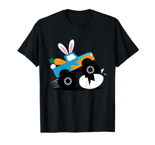 Kids Monster truck bunny for easter kids boys toddler T-Shirt