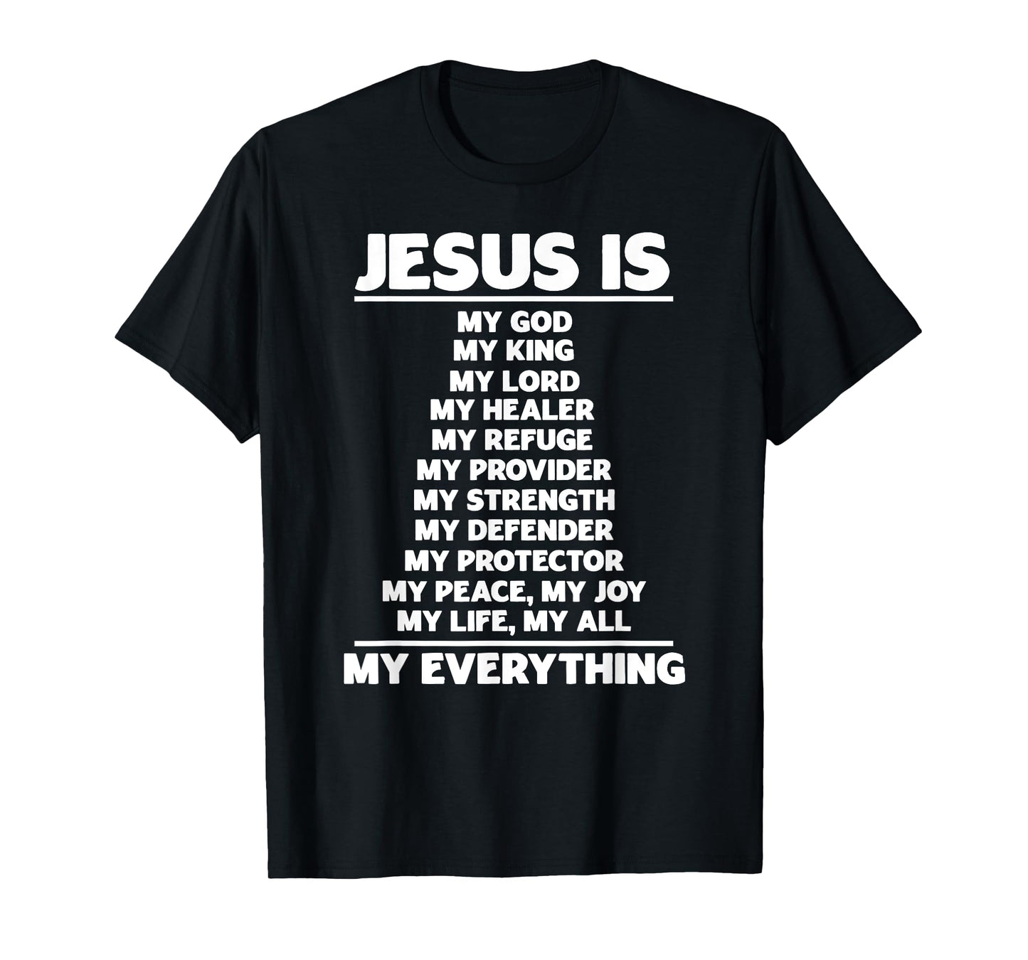 Jesus Is My God Christian Jesus Devotee Prayer Bible Jesus T-Shirt