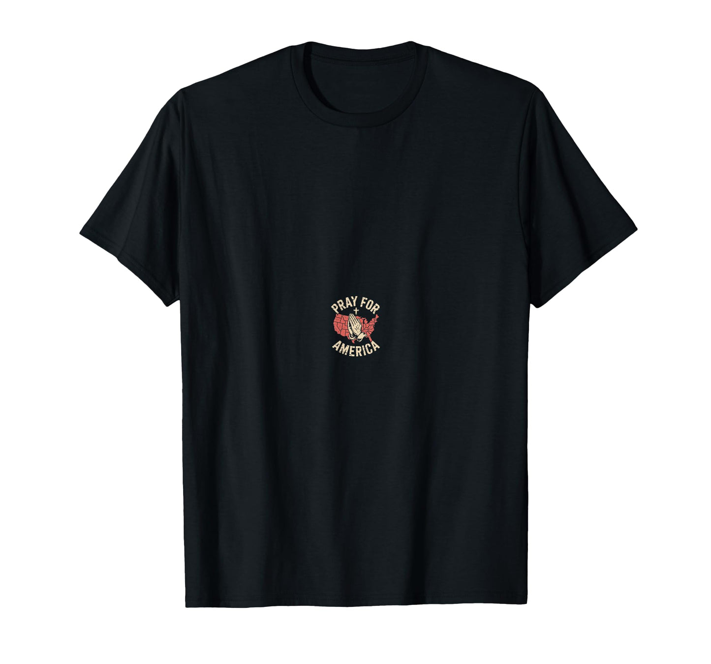 Christian Pray for America Prayer Cross USA T-Shirt