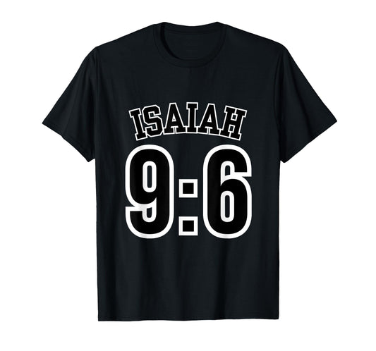 Isaiah 9:6 Sports Jersey Christian Scripture Verse Design T-Shirt