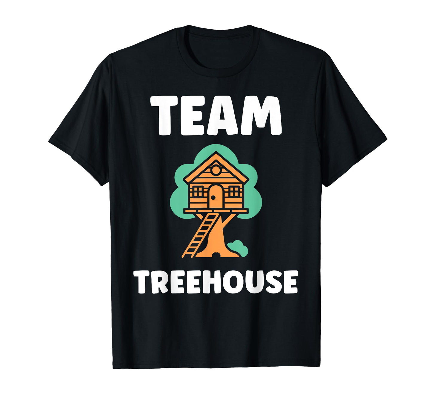 Nature tree house in minimalist trees simple team tree house T-Shirt