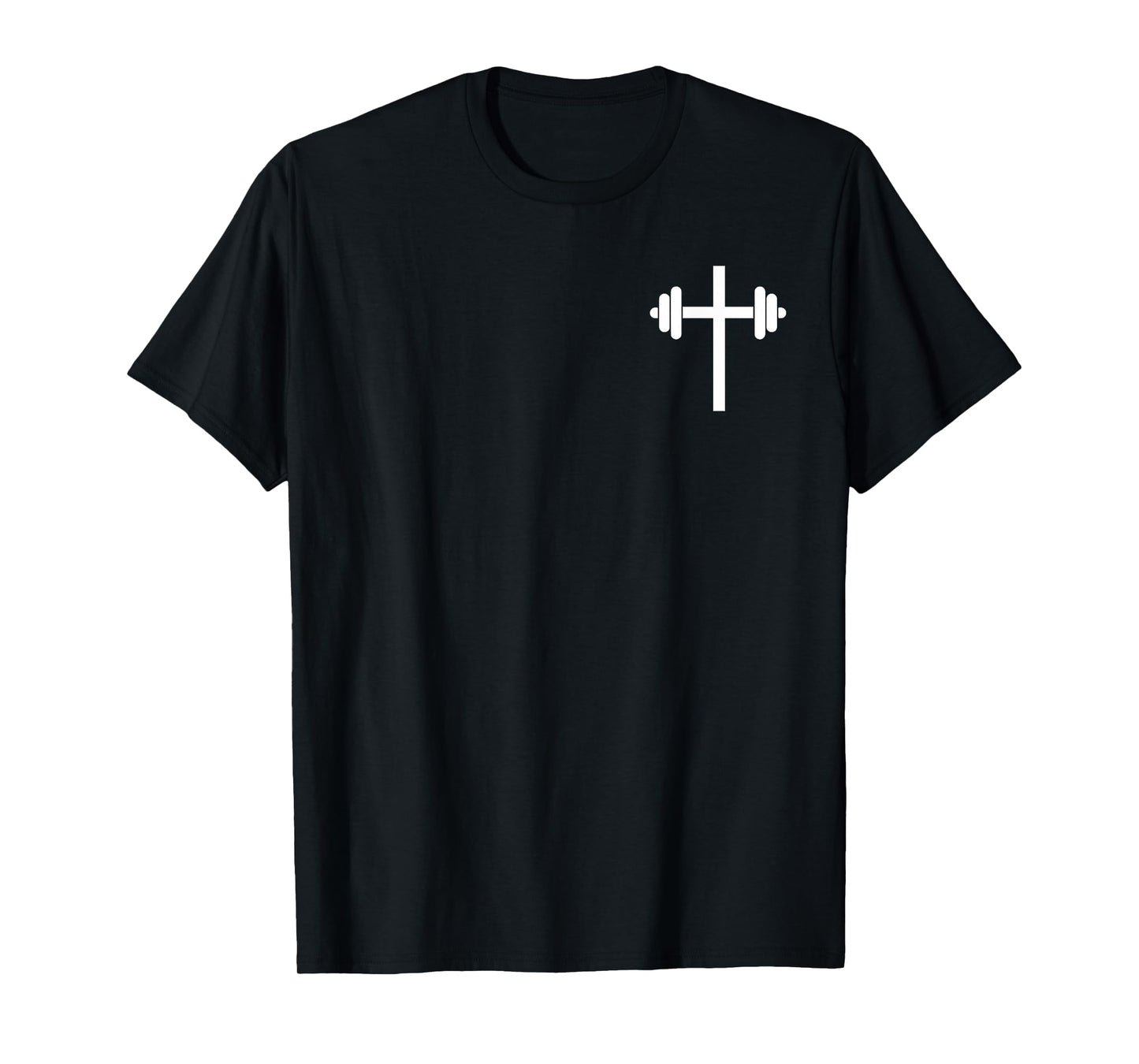 Lift Heavy Pray Hard Christian Workout Apparel 2 Sided T-Shirt