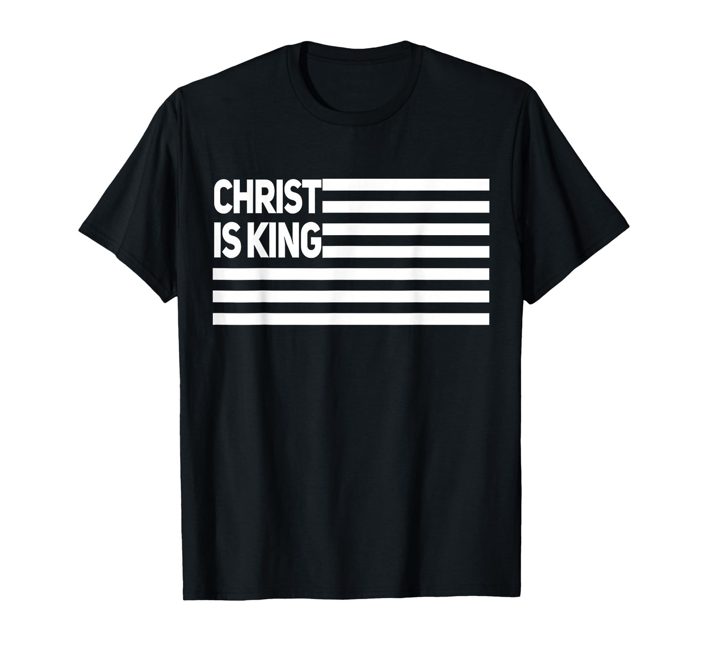 Christ is King American Flag Patriotic Pray Design T-Shirt