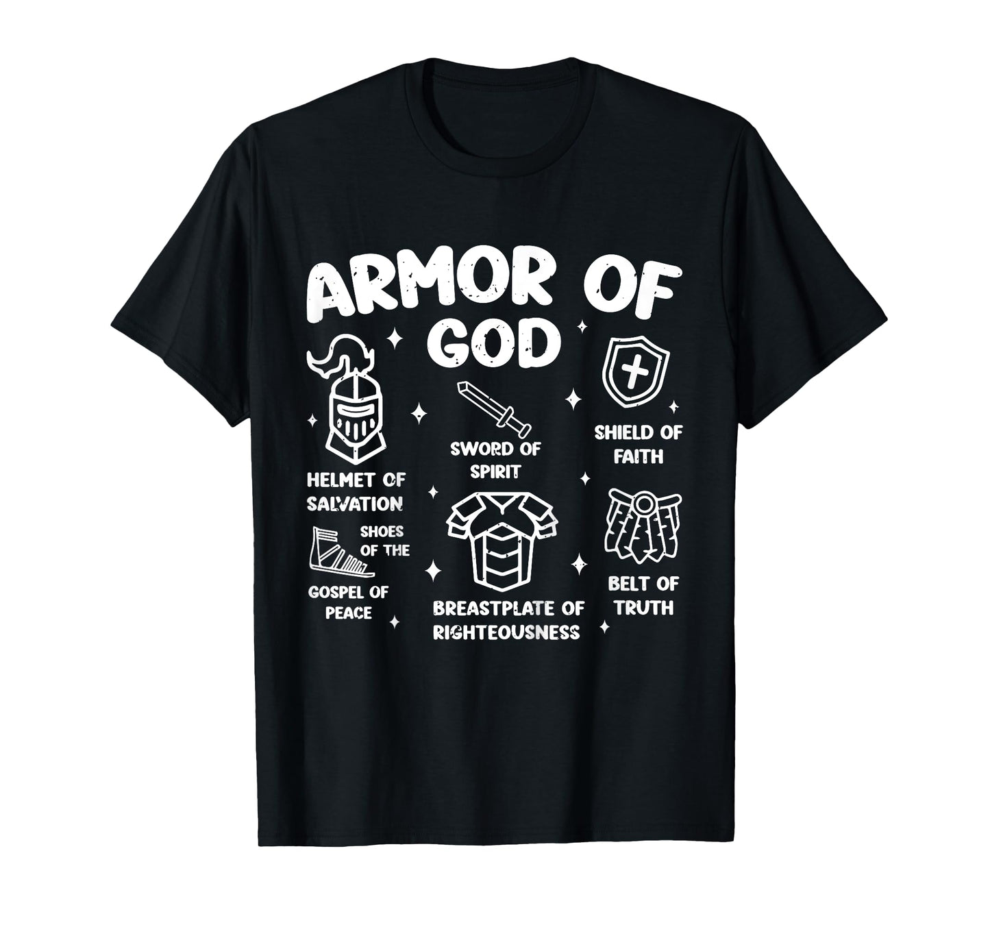 Kids Christian Lovers Armor of God Kids Jesus Faith Armor of God T-Shirt