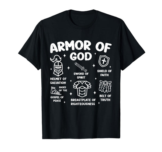 Kids Christian Lovers Armor of God Kids Jesus Faith Armor of God T-Shirt