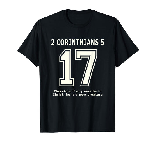 2 Corinthians 17 Team Sports Bible Verse Christian Jersey T-Shirt