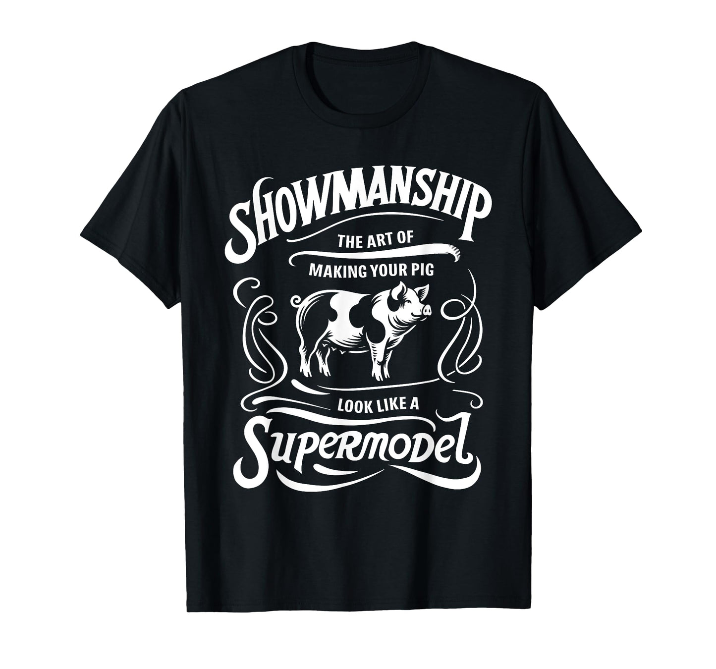 Showmanship Definition Fair Animal Show Pig Livestock Show T-Shirt