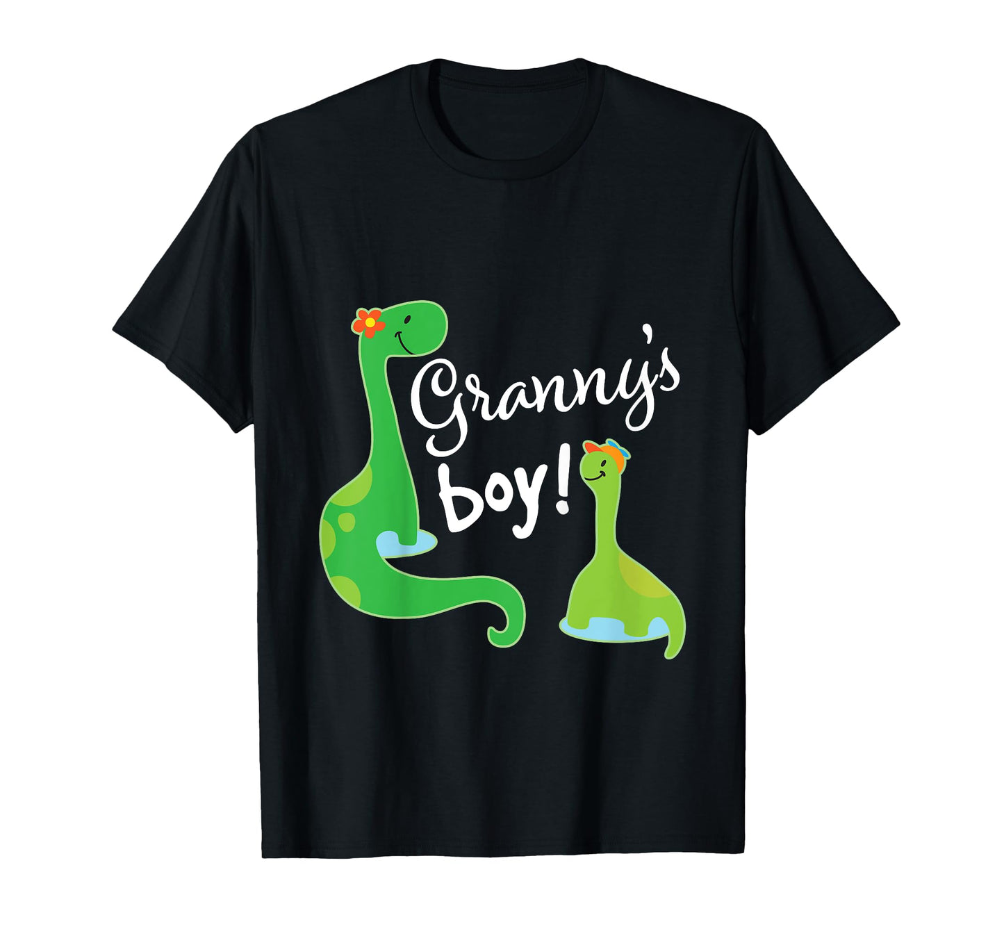 Kids Grannys Boy Grandson Dinosaur T-Shirt
