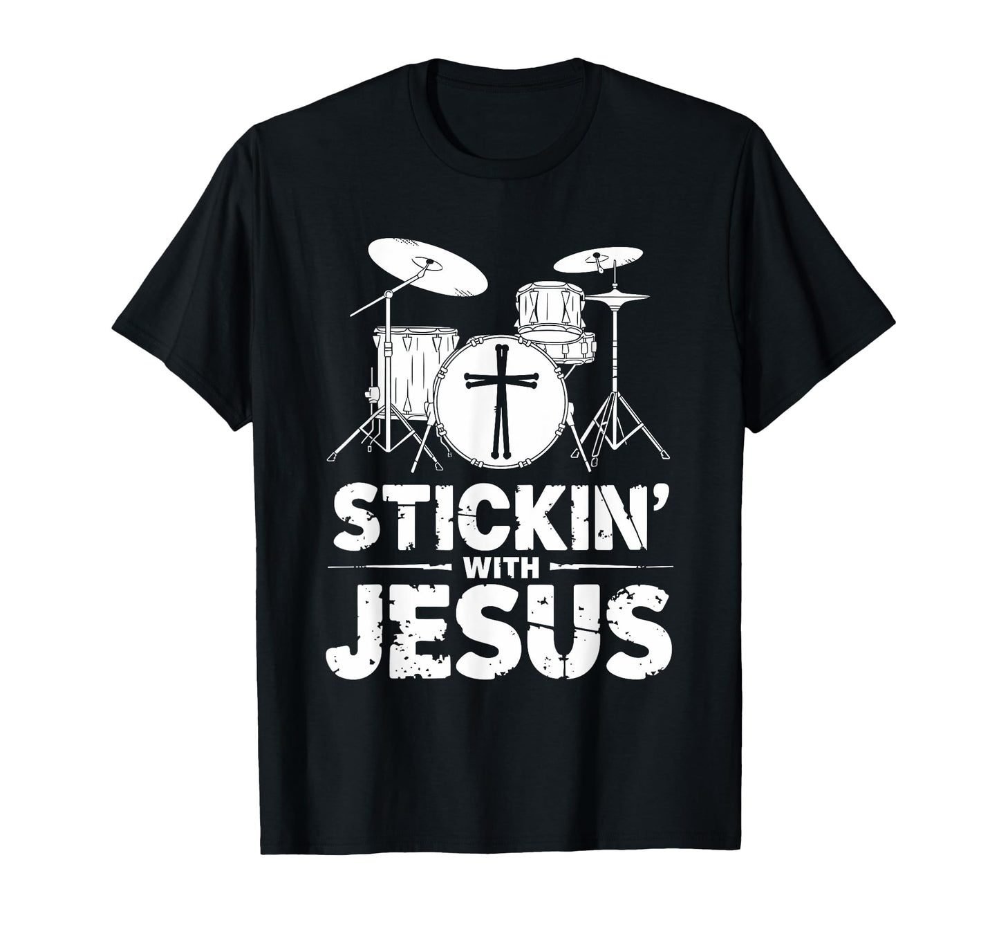 Christian Drummer For Drumming Drum Player Drumset T-Shirt