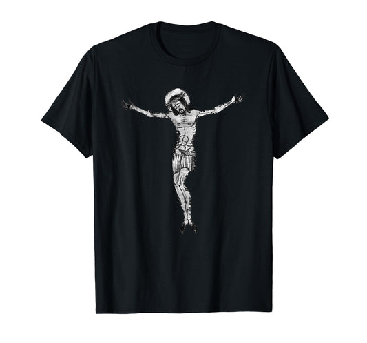 Crucifixion Jesus Christ Crucified Christian Cross Antique T-Shirt