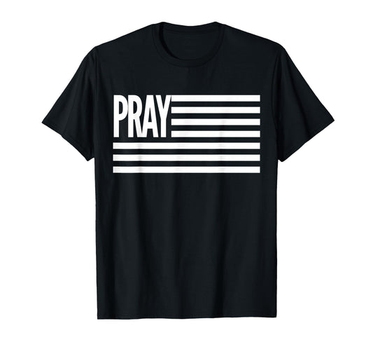 National Day of Prayer American Flag Patriotic Pray Design T-Shirt