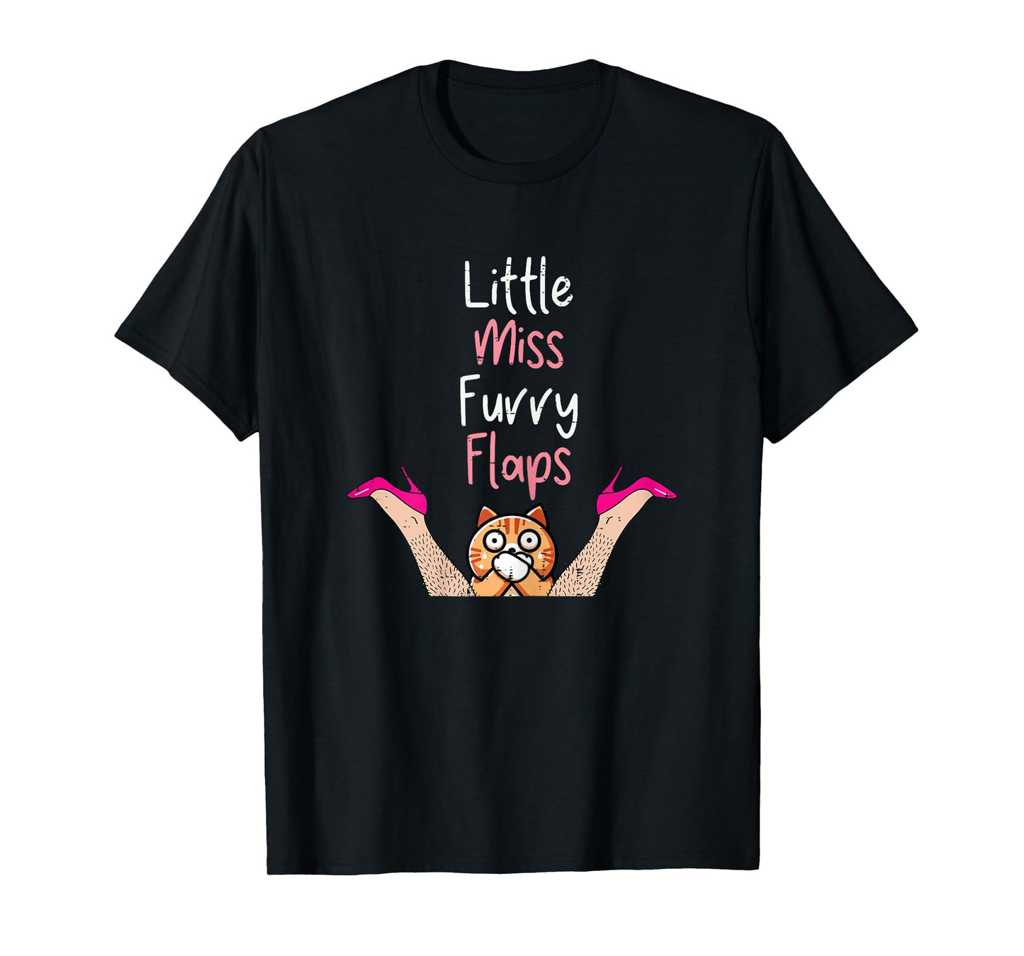 Inappropriate Little Ms Furry Cat Adult Humor Meme Women T-Shirt
