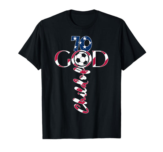 JESUS 70 YEARS CHILD OF GOD SOCCER 70TH BIRTHDAY T-Shirt