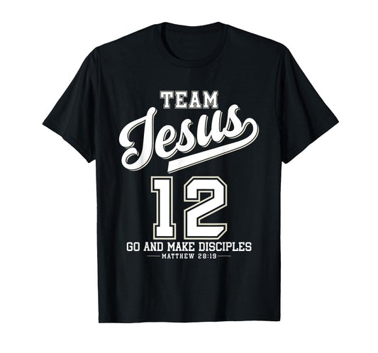 Jesus Baseball Team Jesus Christian Matthew 28:19 Verse T-Shirt