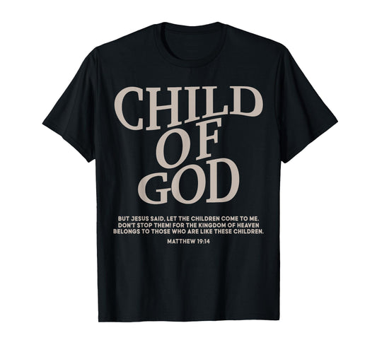 Toddler Boy Child Of God Christian Jesus Son Sister Brother T-Shirt