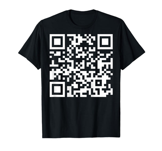 (On Back) Funny QR Fck Off Code Saying Quote For Men Women T-Shirt