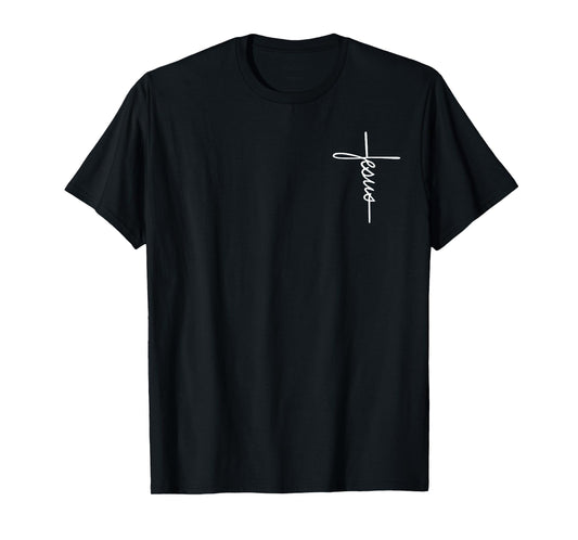 I Left It in Water Christian Cross - Front and Back T-Shirt