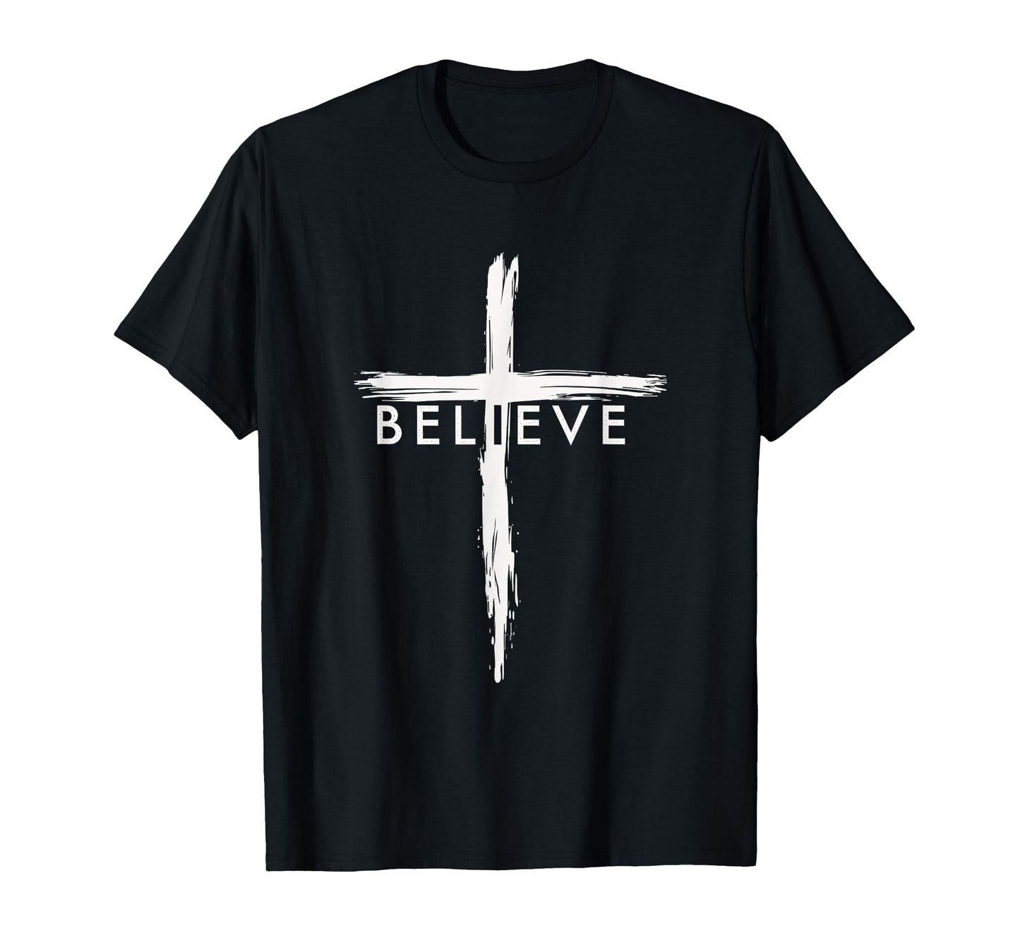 Believe Faith Cross Jesus Christ Spiritual T-Shirt